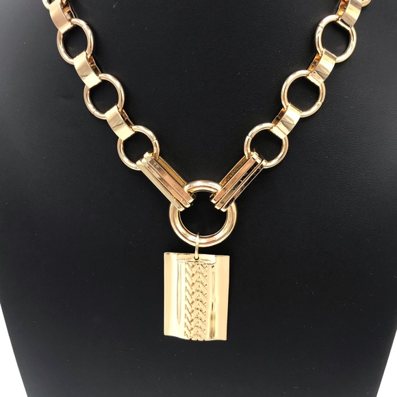 Dannijo Elisa Gold Tone Pendant Necklace Rachel Zoe Box Of Style - Picture 3 of 8